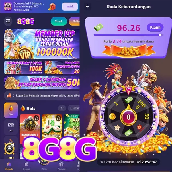 8G8G Bonus Member Baru 100%